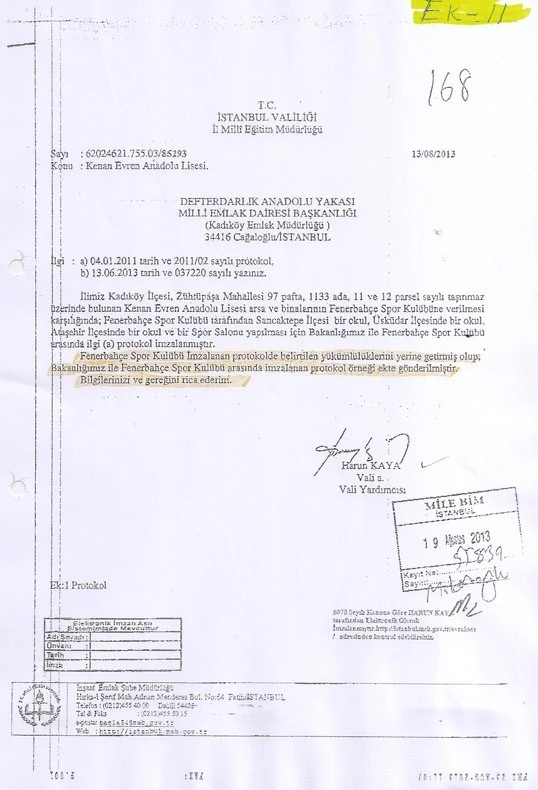 Fenerbahçe'den belgeli açıklama